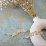 PENDIENTES RITA STRASS DORADOS