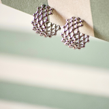 PENDIENTES DE MALLA PLATEADOS