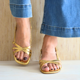 SANDALIAS DORADAS SANDRA