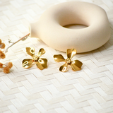 PENDIENTES FLOR RETRO ORO