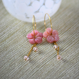 PENDIENTES FLOR PEQUEÑOS ROSA