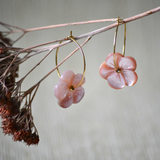 PENDIENTES FLOR SAKURA ROSA