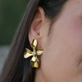 PENDIENTES FLOR RETRO ORO