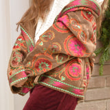 CHAQUETA BORDADOS INDIOS MARRÓN