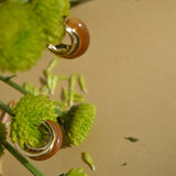 PENDIENTES AROS ÁMBAR RETRO