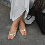 SANDALIAS DORADAS SANDRA