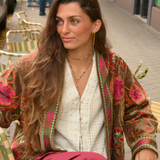 CHAQUETA BORDADOS INDIOS MARRÓN