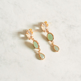 PENDIENTES PIEDRA VERDE