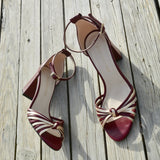 SANDALIA GRANATE LAURA