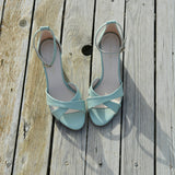 SANDALIA VERDE AGUA ELBA