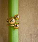ANILLO ESFERAS DORADAS