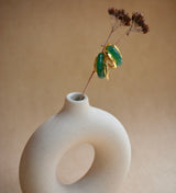 PENDIENTES AROS VERDE RETRO