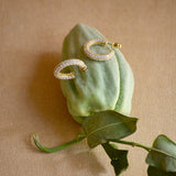 PENDIENTES ARO RITA STRASS DORADOS