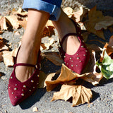 MERCEDITAS TACHUELAS GRANATES