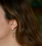 PENDIENTES PIEDRA VERDE