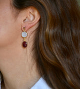 PENDIENTES RUBÍES ROJOS