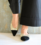 MANOLETINAS GLITTER ORO DANIELA