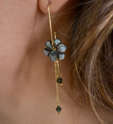 PENDIENTES FLOR  PEQUEÑOS NÁCAR