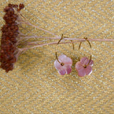 PENDIENTES FLOR SAKURA ROSA