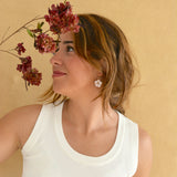 PENDIENTES FLOR SAKURA ROSA