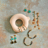 PENDIENTES DE CADENA VERDES