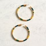 PENDIENTES ARO GRANDES VERDES