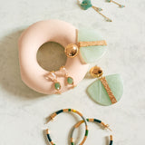 PENDIENTES ARO GRANDES VERDES