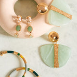 PENDIENTES PIEDRA VERDE