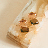 PENDIENTES SALMÓN OLIVA