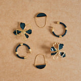 PENDIENTES ARO BAMBÚ NEGRO