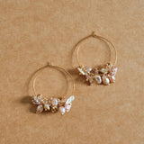 PENDIENTES ROSITA PERLAS RÍO