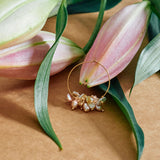 PENDIENTES ROSITA PERLAS RÍO