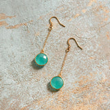 PENDIENTE COLGANTE VERDE