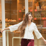 BLUSA BLANCA ENCAJE
