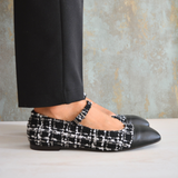 ZAPATOS TWEED  GABRIELLE NEGROS