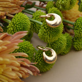 PENDIENTES AROS SEMILUNA ORO