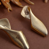 PENDIENTES PETALO DOBLADO ORO