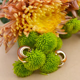 PENDIENTES AROS ÁMBAR RETRO