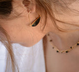 PENDIENTES AGATA NEGRA