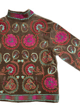 CHAQUETA BORDADOS INDIOS MARRÓN