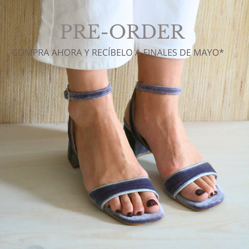 SANDALIAS VELVET LUISA AZUL PÚRPURA