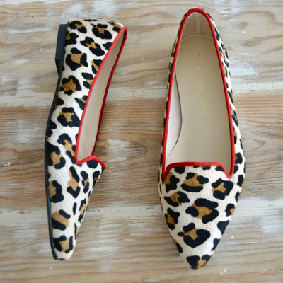 ZAPATO SLIPPER GASTON LEOPARDO