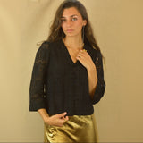 BLUSA NEGRA ENCAJE