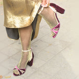 SANDALIA GARNACHA ELBA