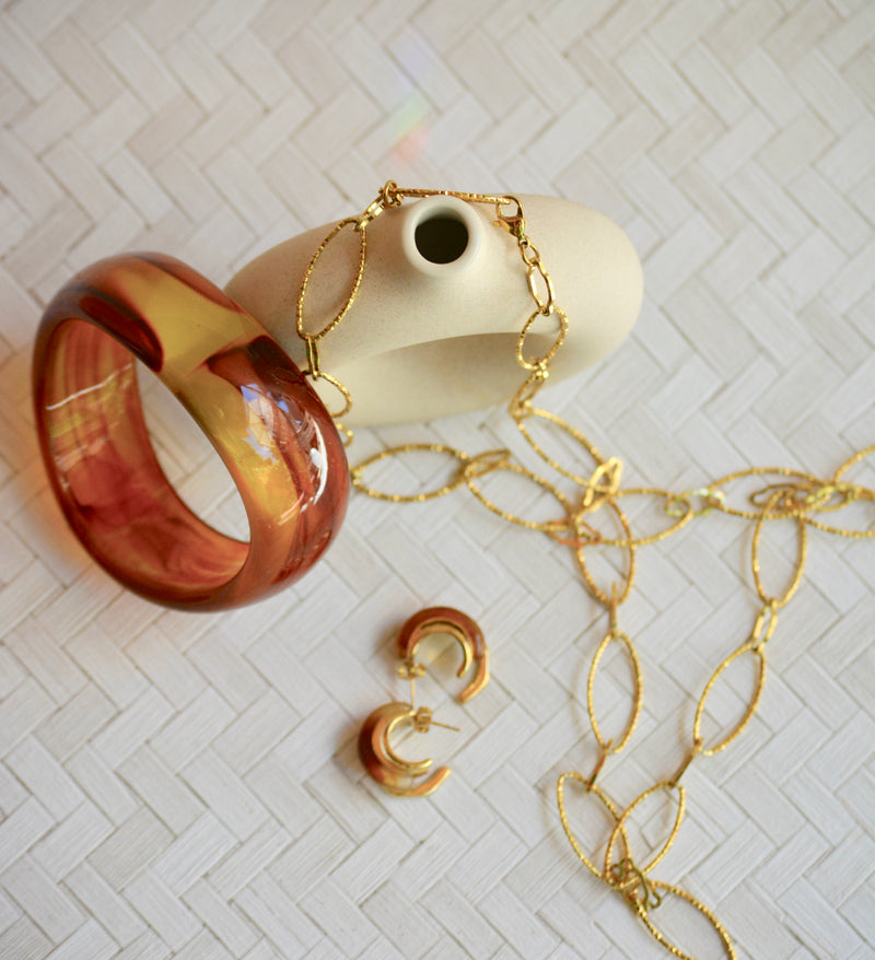 PULSERA PASTA ÁMBAR MIEL