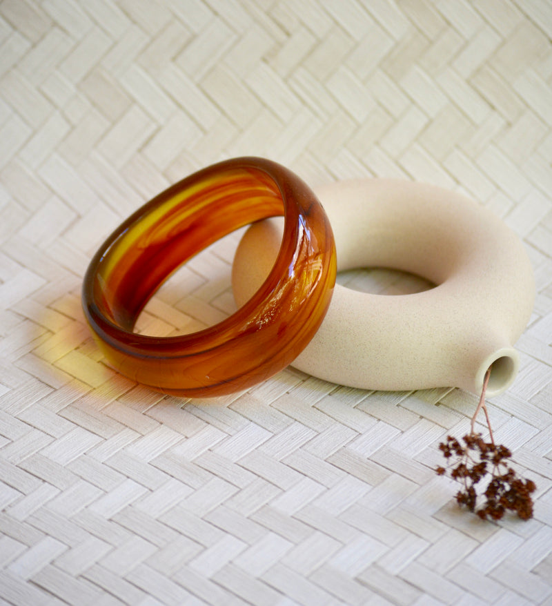 PULSERA PASTA ÁMBAR MIEL