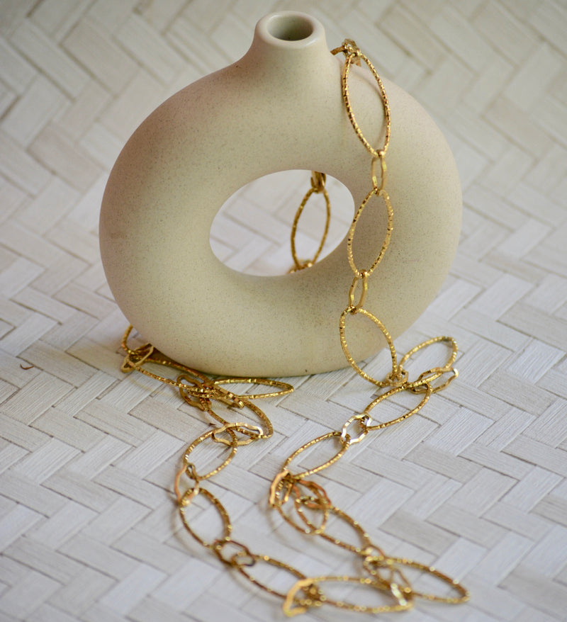 COLLAR ARGOLLAS DORADAS