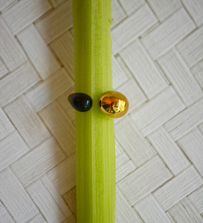 ANILLO SEMIABIERTO NEGRO