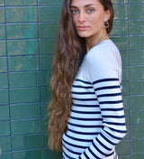 JERSEY A RAYAS AZUL MARINO