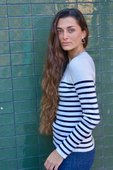 JERSEY A RAYAS AZUL MARINO